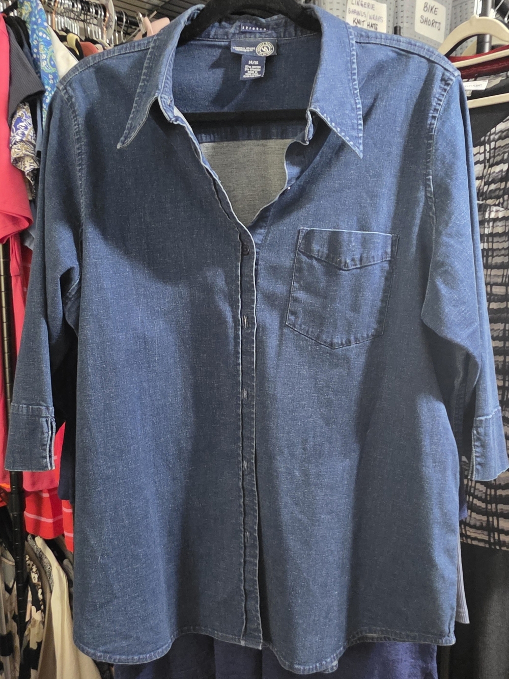 Venezia Dark Blue Chambray Button-Down Shirt